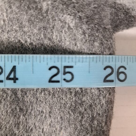 Talbots Blazer Jacket Womens Plus 18W Two Tone Gray Wool Blend Fleece Soft Cozy - Picture 13 of 15